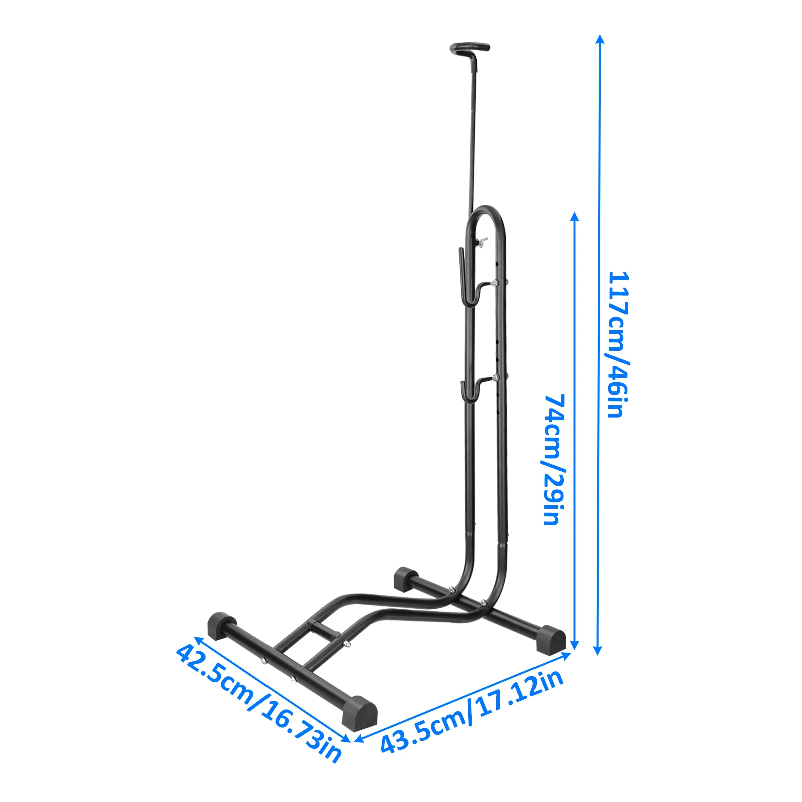 Upright Bike Stand Freestanding Indoor Bike Storage Rack Safe Secure Bicycle Floor Stand, Vertical And Horizontal Bike Holder