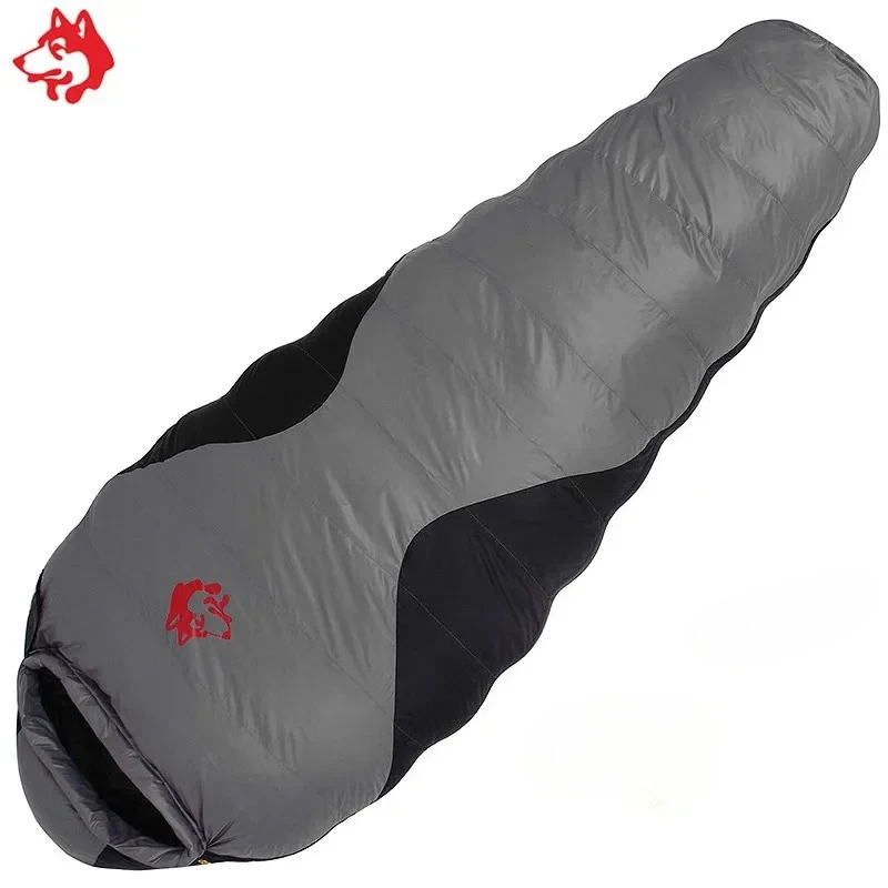 JUNGLE KING CY660 4 مواسم 3 أنواع من سماكة التخييم السفر المشي لمسافات طويلة بطة بيضاء أسفل ريشة شغل المومياء أسفل أكياس النوم