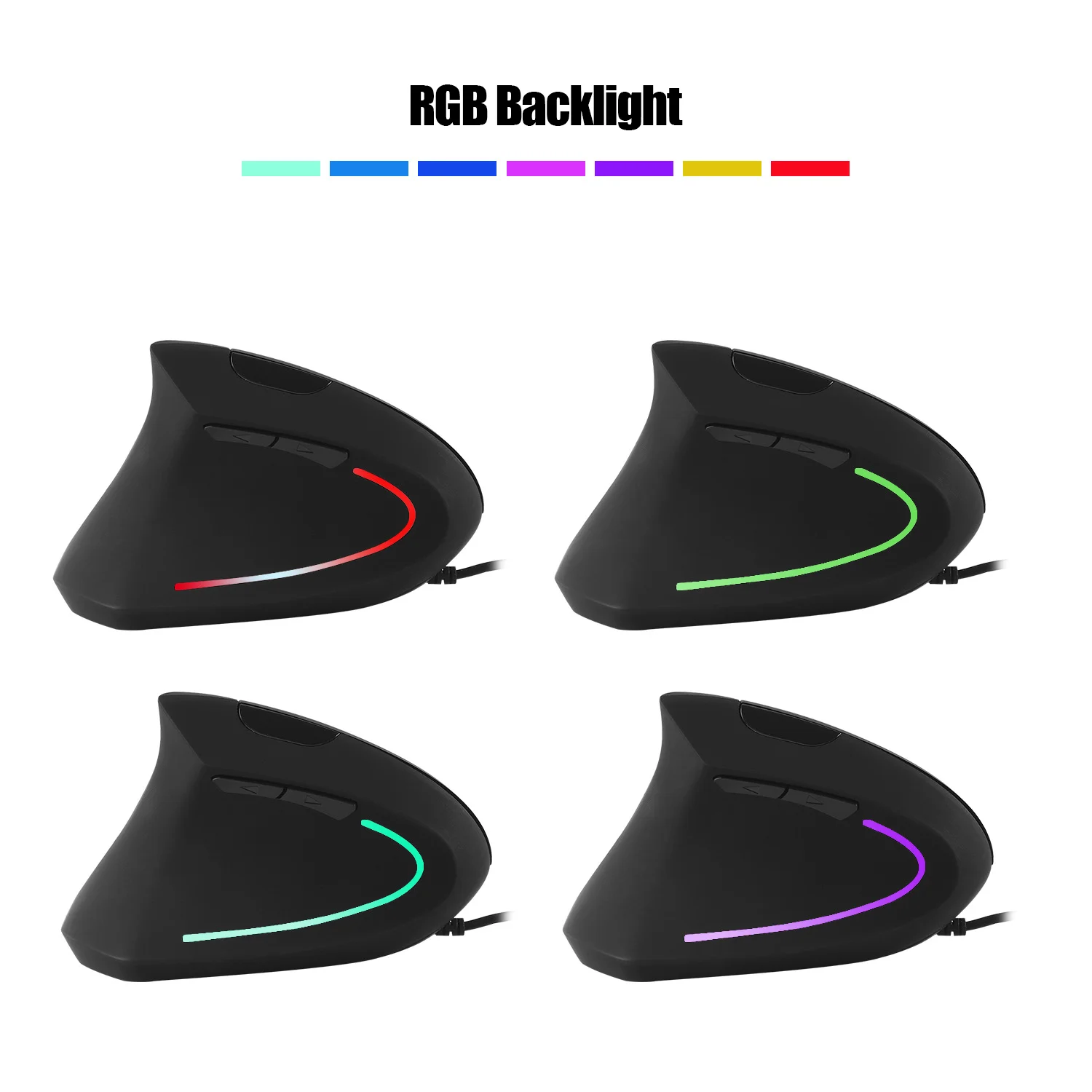 Wired/Wireless Mouse Right/Left Hand Ergonomic Vertical Mouse Healthy 2.4G USB Optical Mause With Pad For PC Laptop Desktop