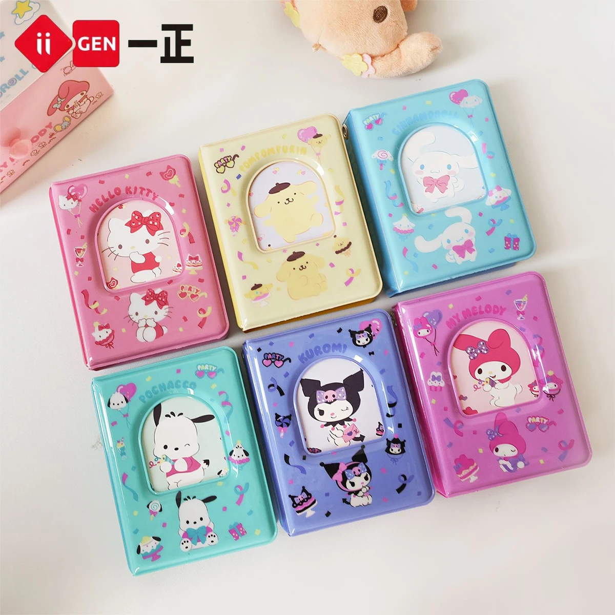 1Pcs Sanrio Series Card Binder Portable Card Holder Book Cute Cartoon Kawaii Name File Storage for Girls Birthday Supplies