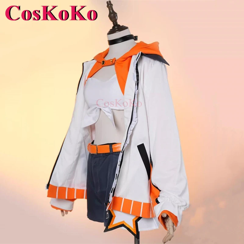 CosKoKo Kiana Kaslana Cosplay Game Honkai Impact 3 Costume Sweet Lovely Uniform Daily Wear Halloween Party Role Play Clothing