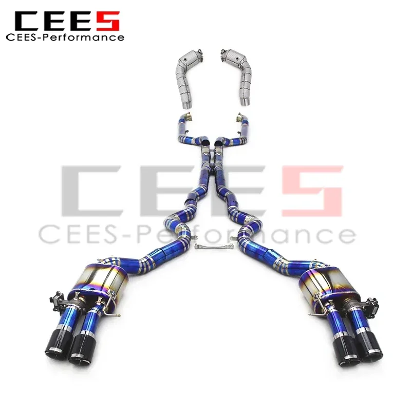 cees Catback Exhaust Pipes System Downpipe For BMW M5 F10/F15 4.4T 2012-2016 Racing Escape Exhaust Pipe Muffler car accessories