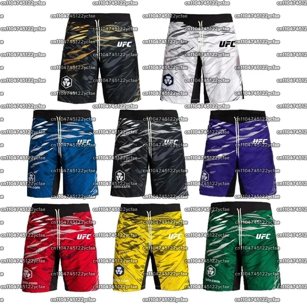

UFC 2025 Men's Quick Dry Sports Shorts Breathable Fitness Sweat-Absorbing Summer Comfortable Fighting Boxing Shorts