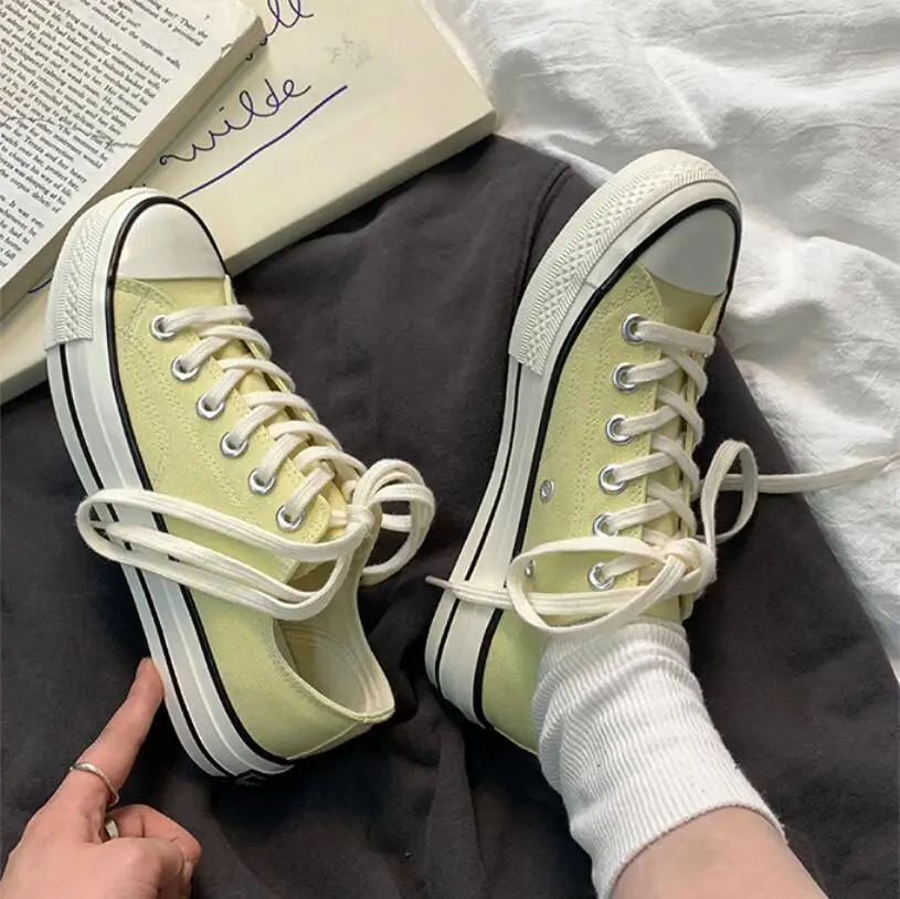 

Spring New Versatile Canva Shoes For Men Women Fashionable Trendy Student Breathable Top Lightweight Shoes