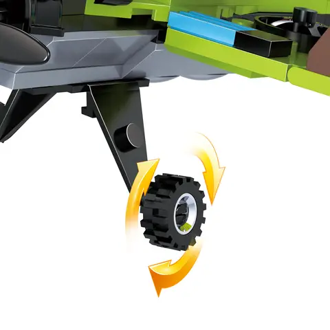 COGO Militär Klassisk 3-i-1 Modell Den Gröna Biplanen Samling Byggklossar - Klossar Leksaker Presenter (178 Bitar) 10 best sales cogo byggstenar - №9