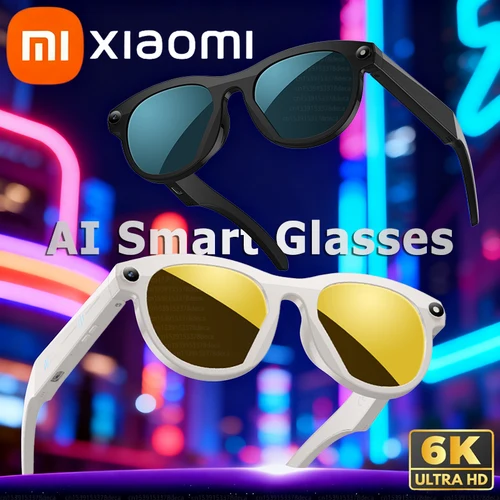 Xiaomi AI gafas inteligentes cámara multifuncional Bluetooth llamadas asistente de voz reproductor de música gafas de traducción 6K HD 2020 nuevo