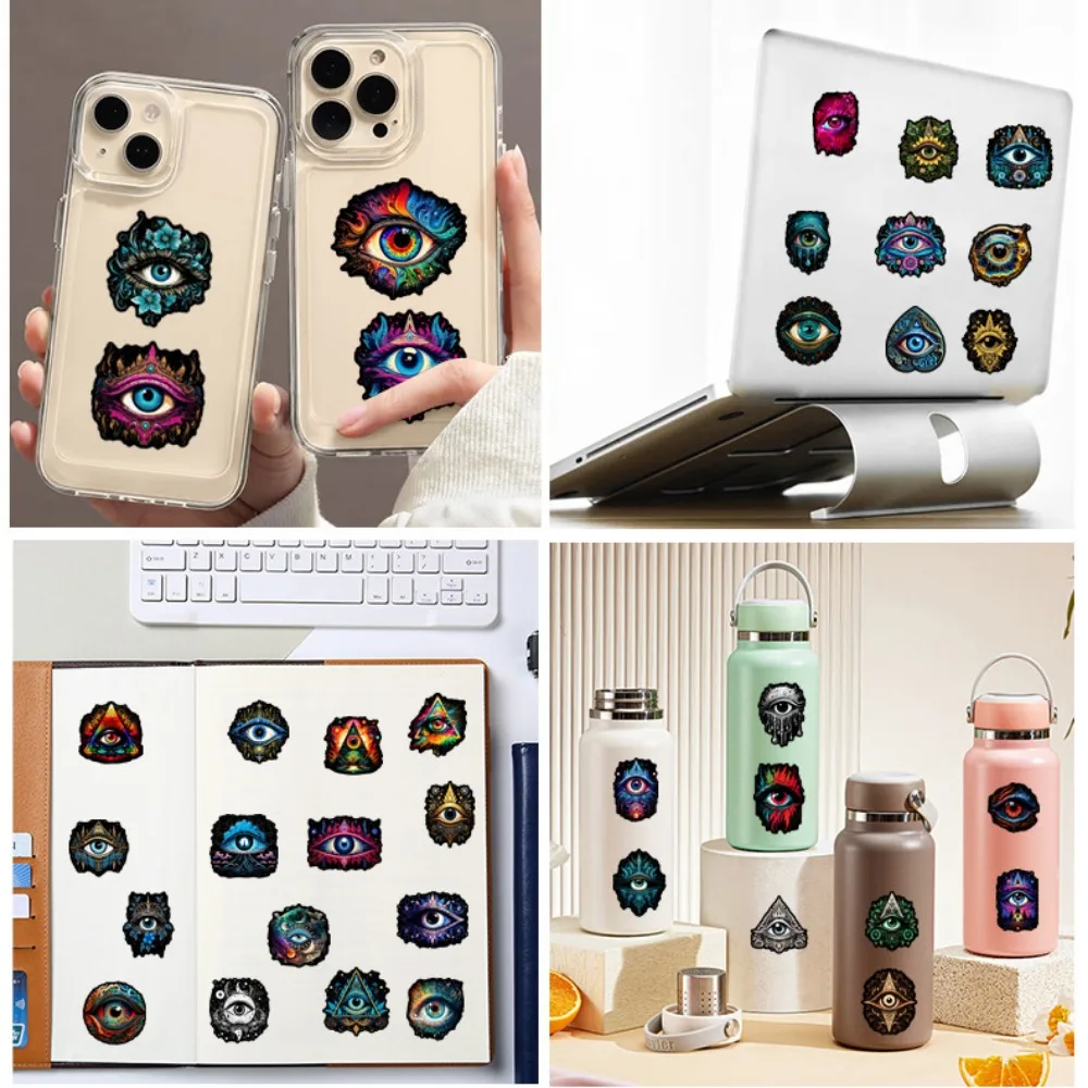 10/25/50pcs Evil Eyes Graffiti Stickers for DIY Waterproof Scrapbooking Phone Laptop Suitcase Skateboard Motorcycle Helmet