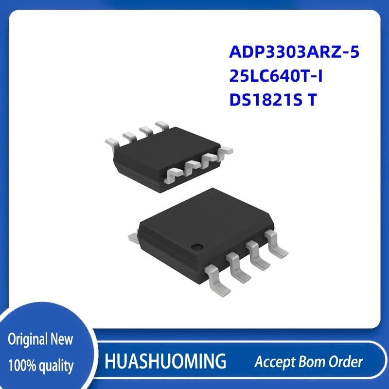 NeW 5Pcs/Lot  ADP3303ARZ ADP3303ARZ-5 ADP3303A5   25LC640-I/SN 25LC640T-I/SN DS1821S DS1821S DS1821S+T     DS323 OP-8