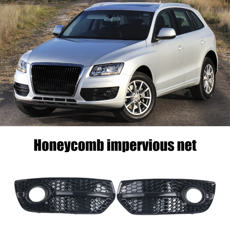 Auto Center Bumper Grilles Insert For 2009-2012 Bumper Grilles 8R0807681A 8R0807682A ABS Lower Trim