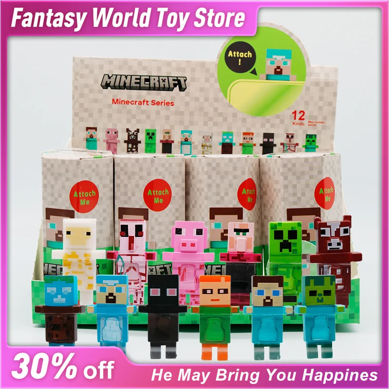 

In Stock 5.8cm Anime Minecraft Animation Game Peripheral Kawaii Computer PVC Ornament Decoration Birthday Gifts for Childrens