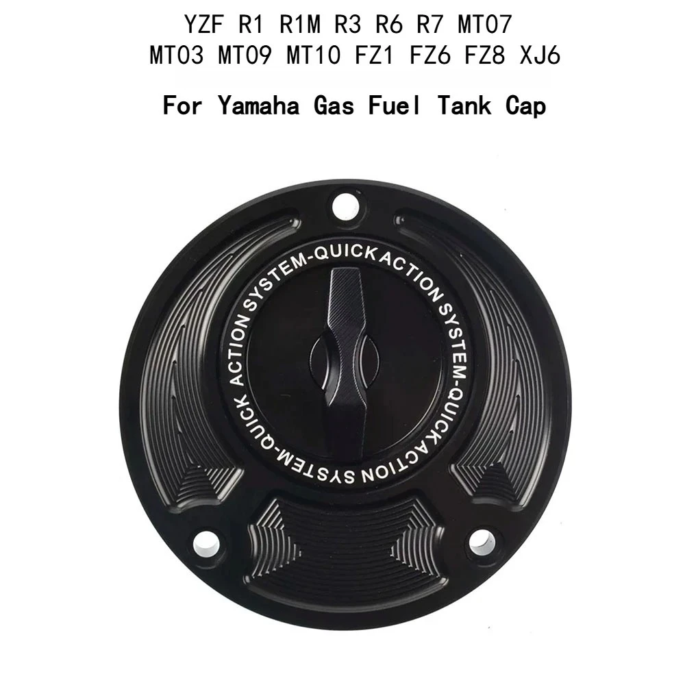 

Крышка топливного бака с ЧПУ для мотоциклов Yamaha YZF R1 R1M R3 R6 R7 MT07 MT03 MT09 MT10 FZ1 FZ6 FZ8 XJ6, гоночная, без ключа