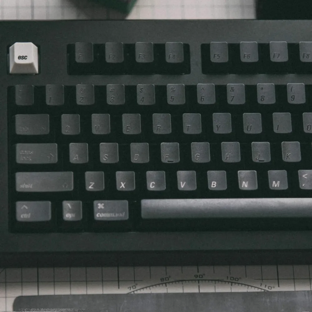 LeleLab Munich Black Keycap Set 133key ABS Custom Matte Frosted Black Keyboard Cap Cherry Profile KeyCap for Mechanical Keyboard