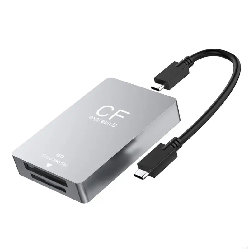 Reliable CFexpresss Type B Card Reader Fast Data Transfer Adapter USB3.2 10Gbps Super Speed Data TransferCF,SDHCCard