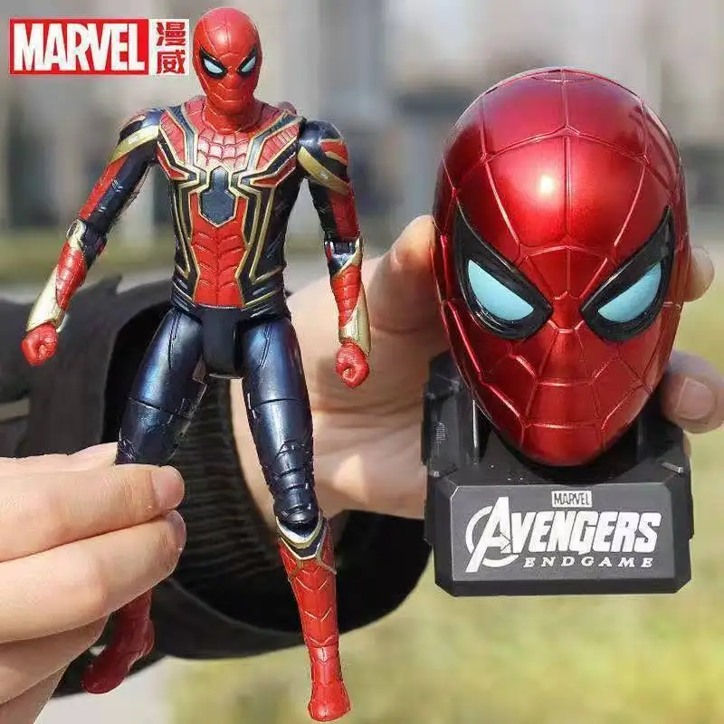 New SHF Iron Man Marvel The Avengers Anime Figures Steve Rogers Action Figures Amorphic Toys Spiderman Doll Model Fans Gifts