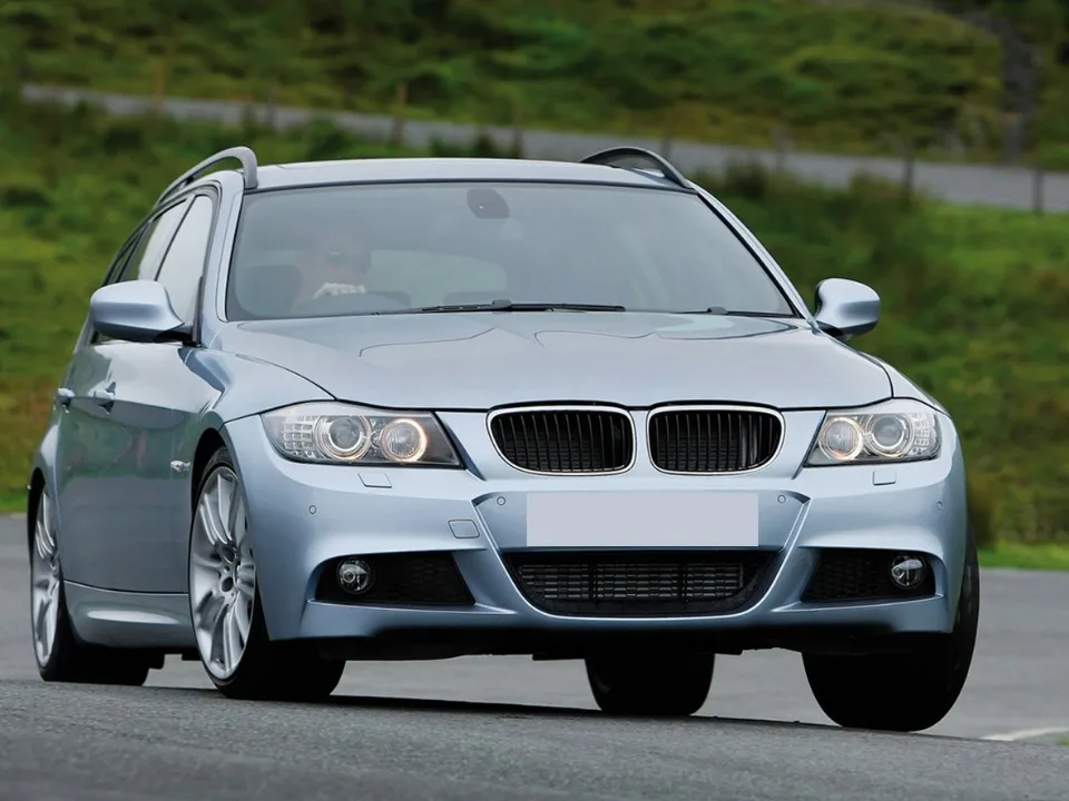 Front stoßstangen gitter im xvip-Diamanten-Stil für BMW 3er E90 E91 2015-2017 einz eilige glänzende schwarze Doppel latten gitter – Detail 21