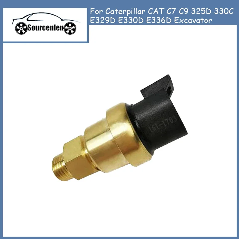 Oil Pressure Sensor 161-1703 1611703 For Caterpillar CAT C7 C9 325D 330C E329D E330D E336D Excavator