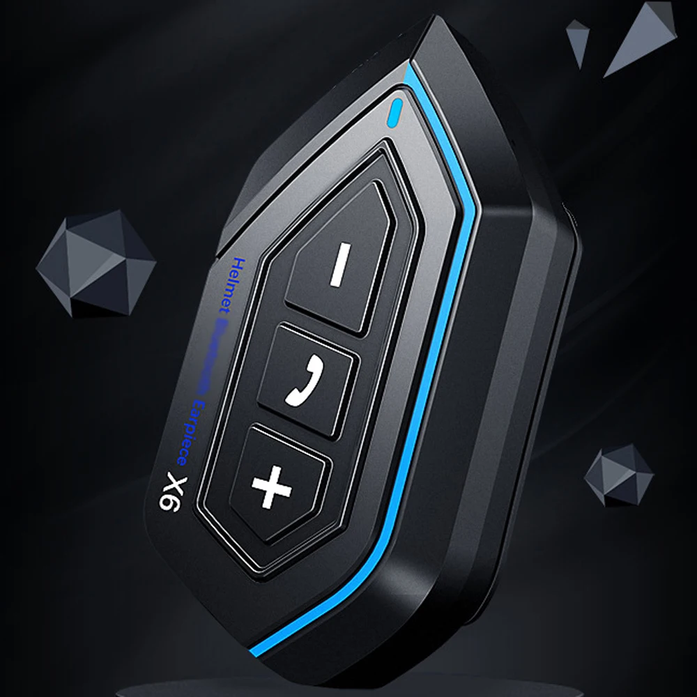 Headset Helm Sepeda Motor BT5.0 Headphone Interkom Helm Tahan Air Pengurang Kebisingan Mendukung Panggilan Bebas Genggam Jawab Otomatis