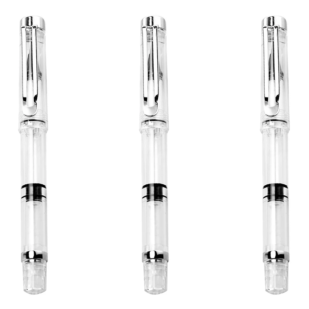 

3 Pcs Fountain Pen Brush Color Water Coloring Pens Lettering Calligraphy Fillable Brushes Hand Paint