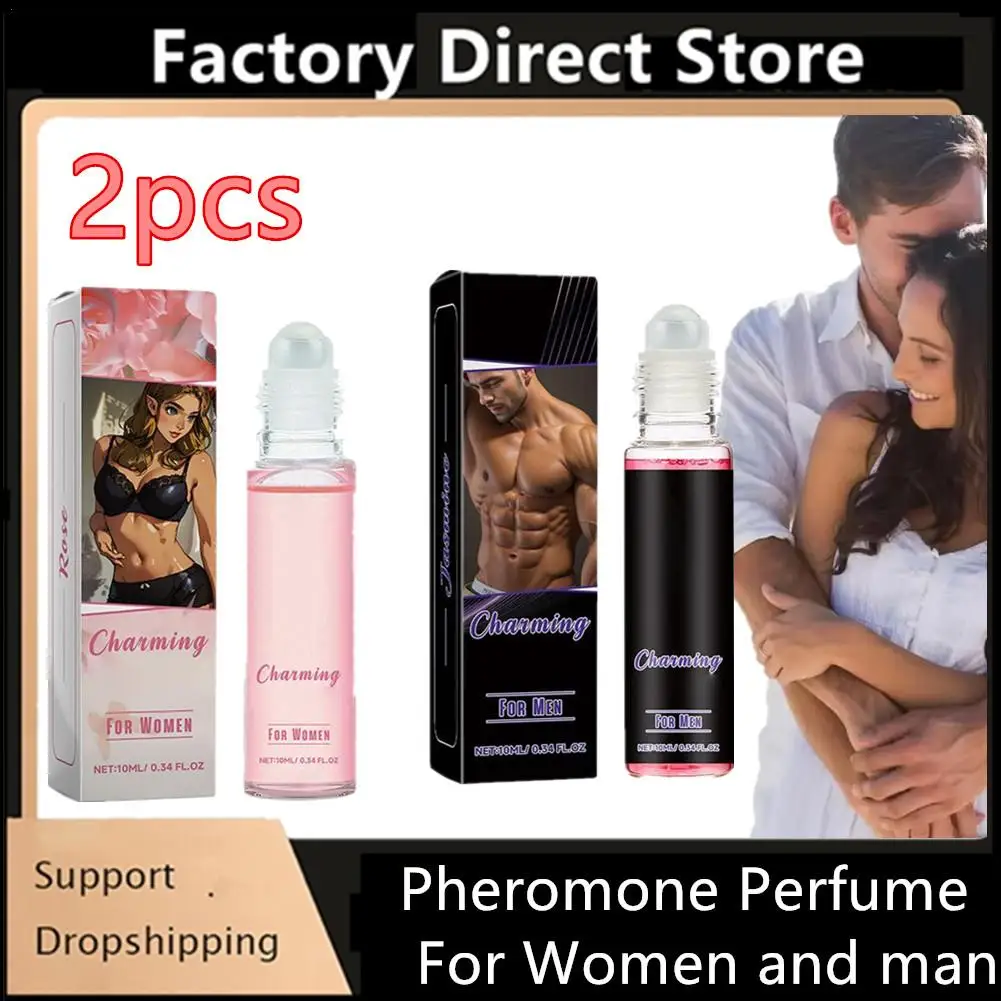 

2x Pheromone Roller Perfume Sex Long Lasting Stimulating Flirting Glamour Dating Fragrance Attraction Erotic Perfume For Women M