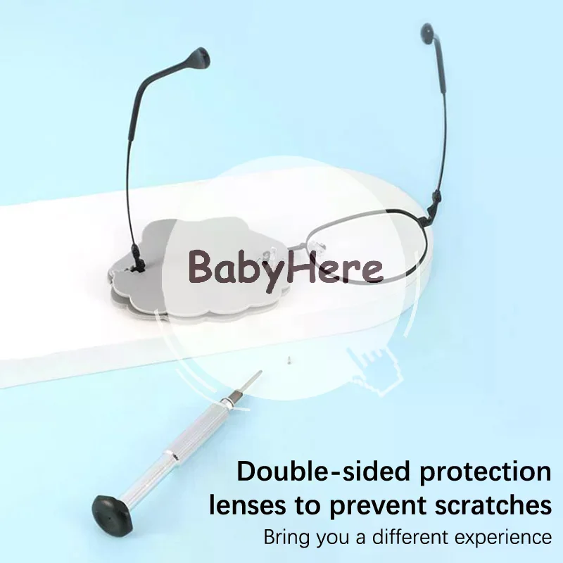 Double-Sided Silicone Glasses Lens Cover Protect Lens -Resistant Anti-Wear For Repairing Eyeglasses And Protecting Lenses