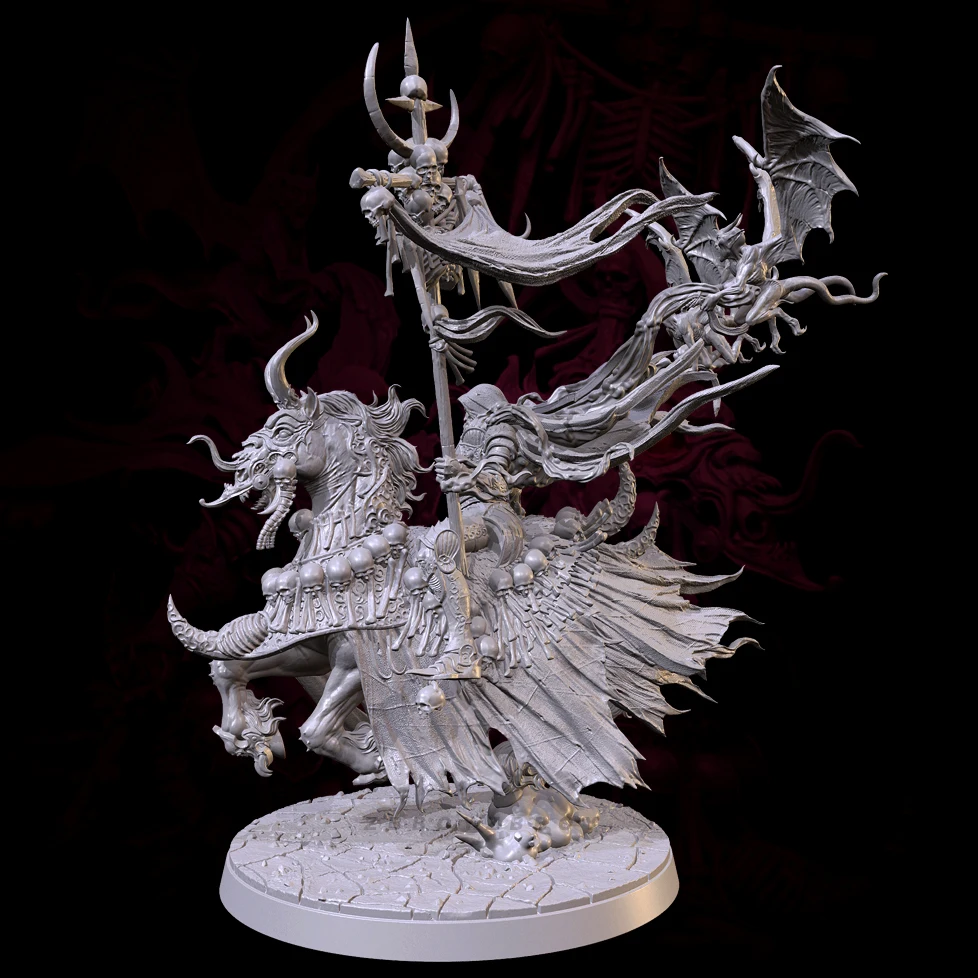 Kits de modèles en résine, hauteurs globales, 60mm, 75mm, 95mm, figurine incolore et auto-assemblée, impression 3D TD-7228/3D