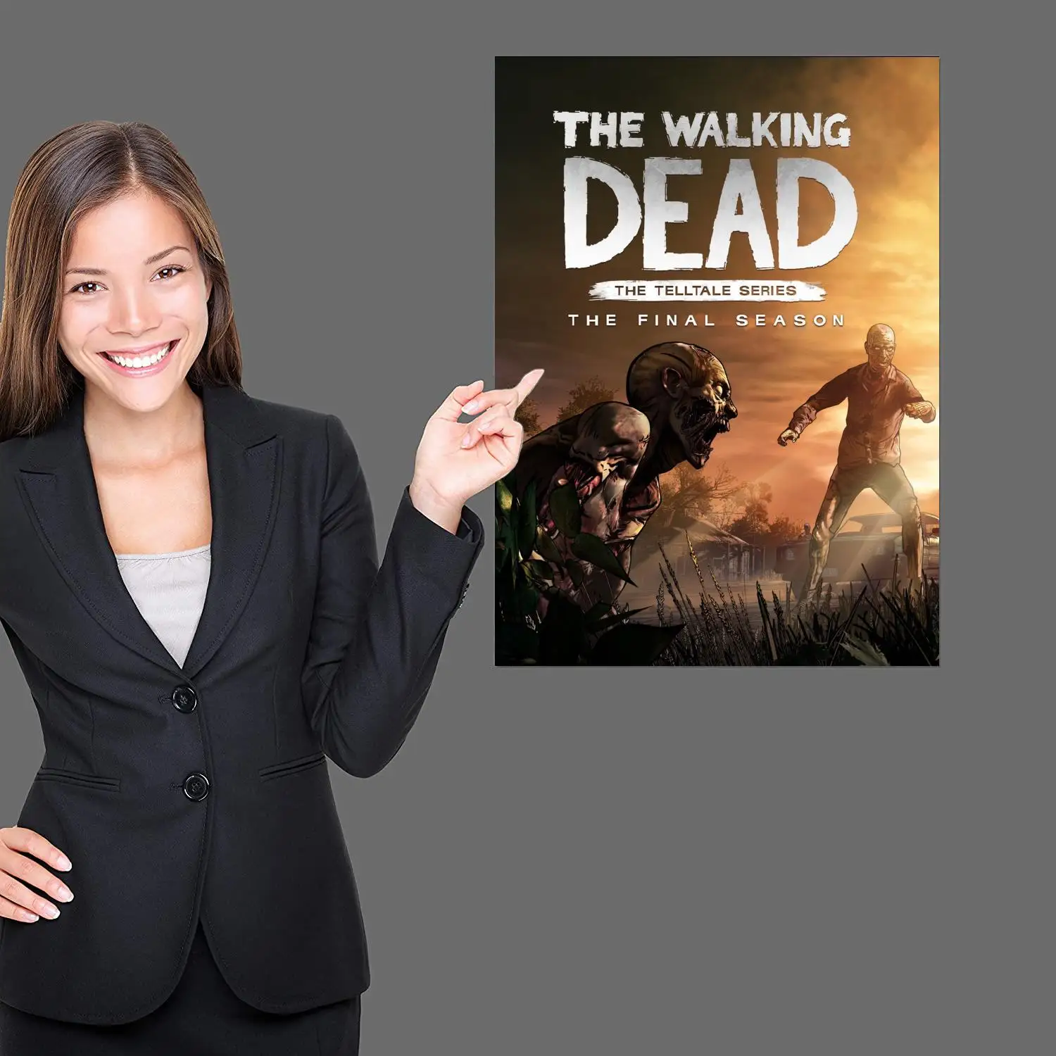 telltale the walking dead Anime Video Game Canvas Art Poster and Wall Art Picture Print Modern Family bedroom Decor Posters