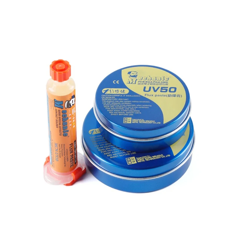 Environmentally friendly halogen-free wash free solder paste needle tube UV10 UV50 UV80