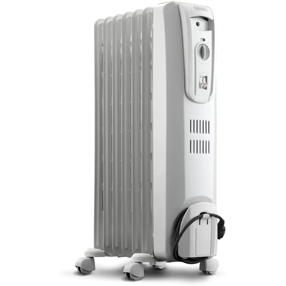 

Oil Filled Radiant Heater, 1500W Electric Space Heater - Quiet and Portable with Anti-Freeze Function and Safety Feature