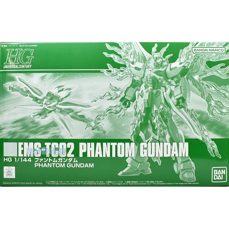 Bandai Genuine HG 1/144 EMS-TC02 PHANTOM GUNDAM Anime Action Figure Robot Collectible Assembly Model Toy Ornaments Gift Children
