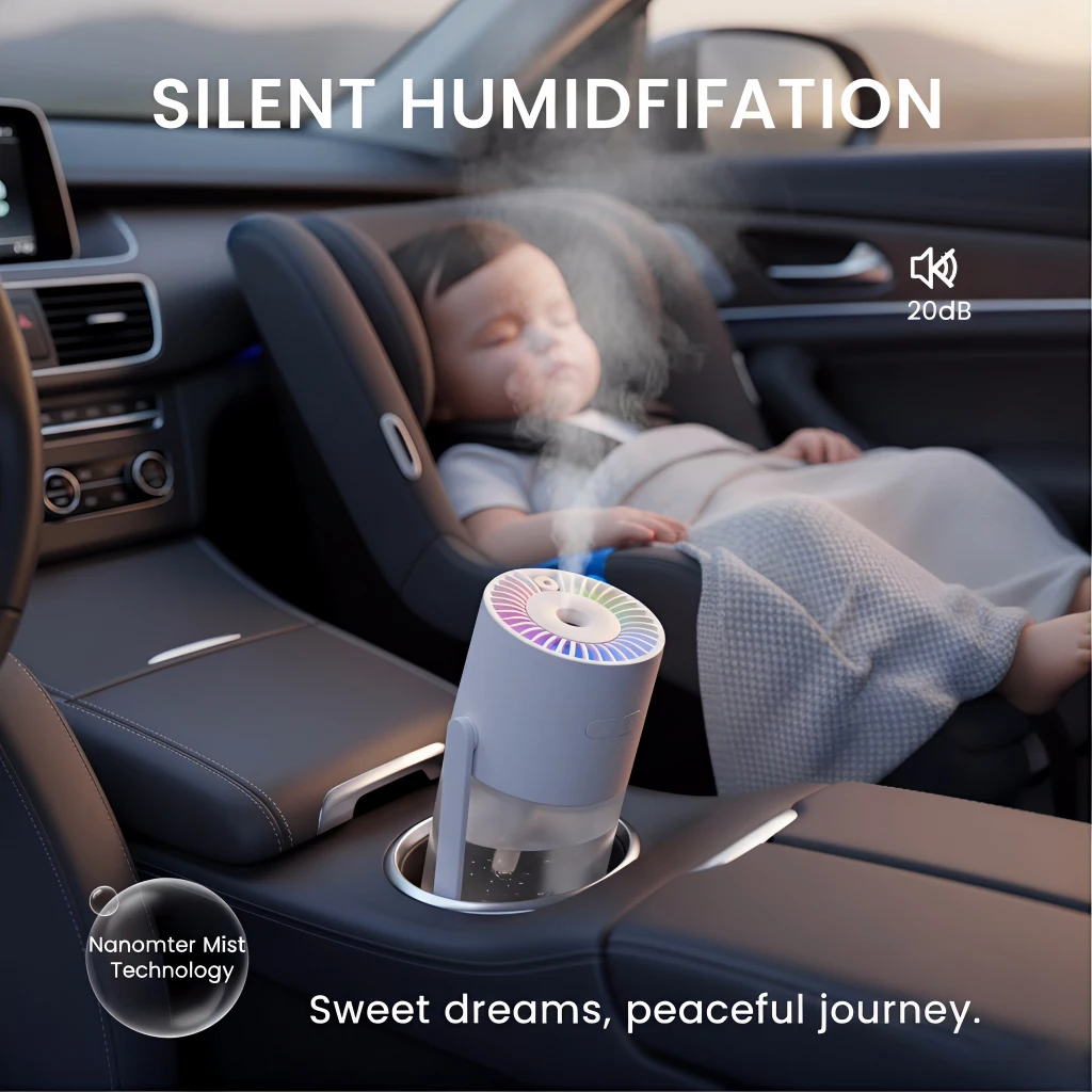 

1pc Aromatherapy Diffuser And Humidifier with Cool Mist And Night Light: Essential Oils Can Be Added As An Air Aromatherapy Di