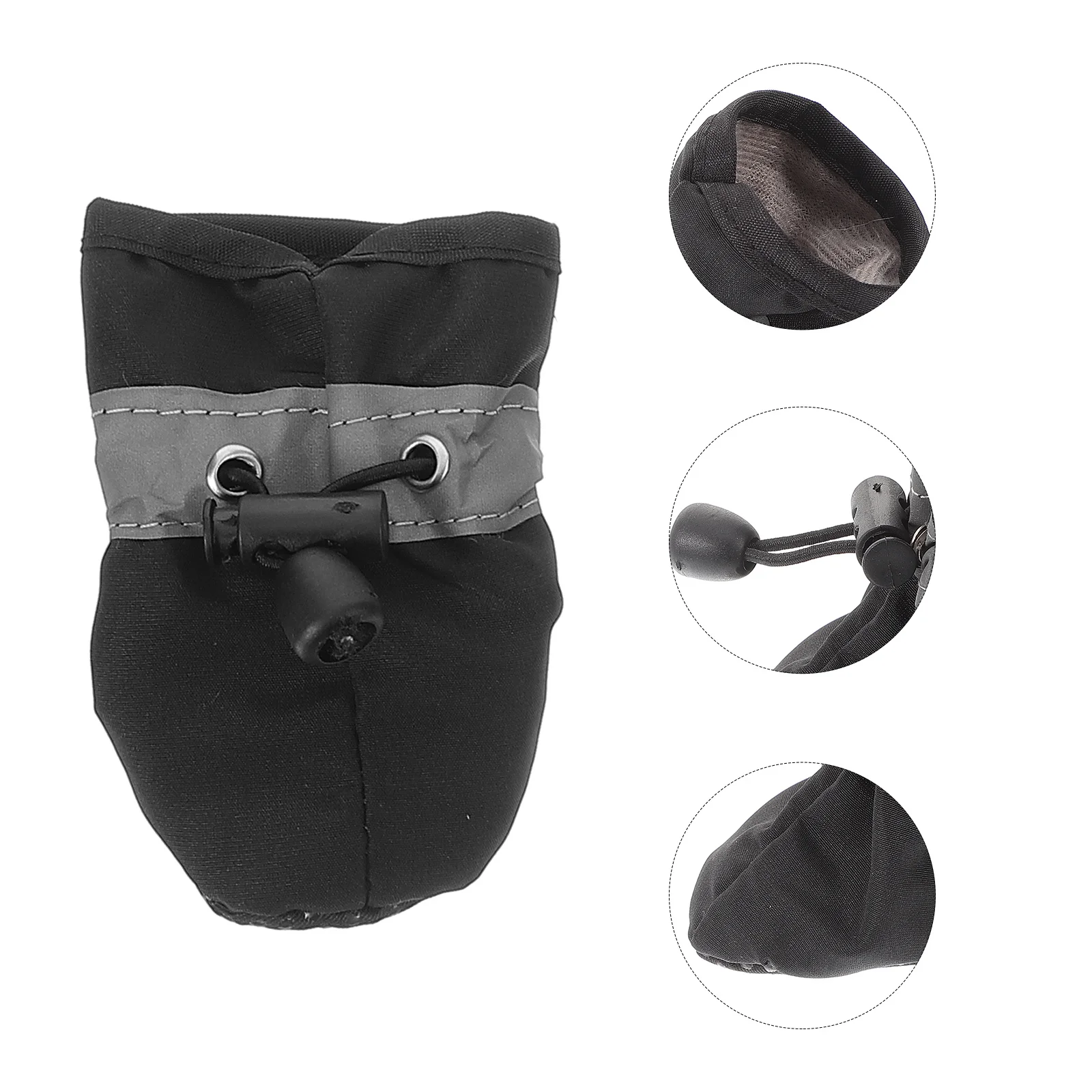 

4Pcs Puppy Shoes Anti Slip Protective Dog Booties for Indoor Outdoor Use Drawstring Convenient Pet Shoes for Large Dogs