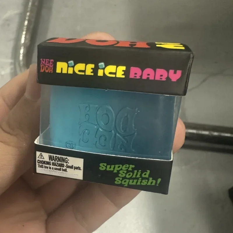NeeDoh@ 2.5 CM/1 IN. Nice Ice Sensory Squeeze Single Mini Nice Cube in Assorted Colors Anti-Stress Pressure Relief For Adults