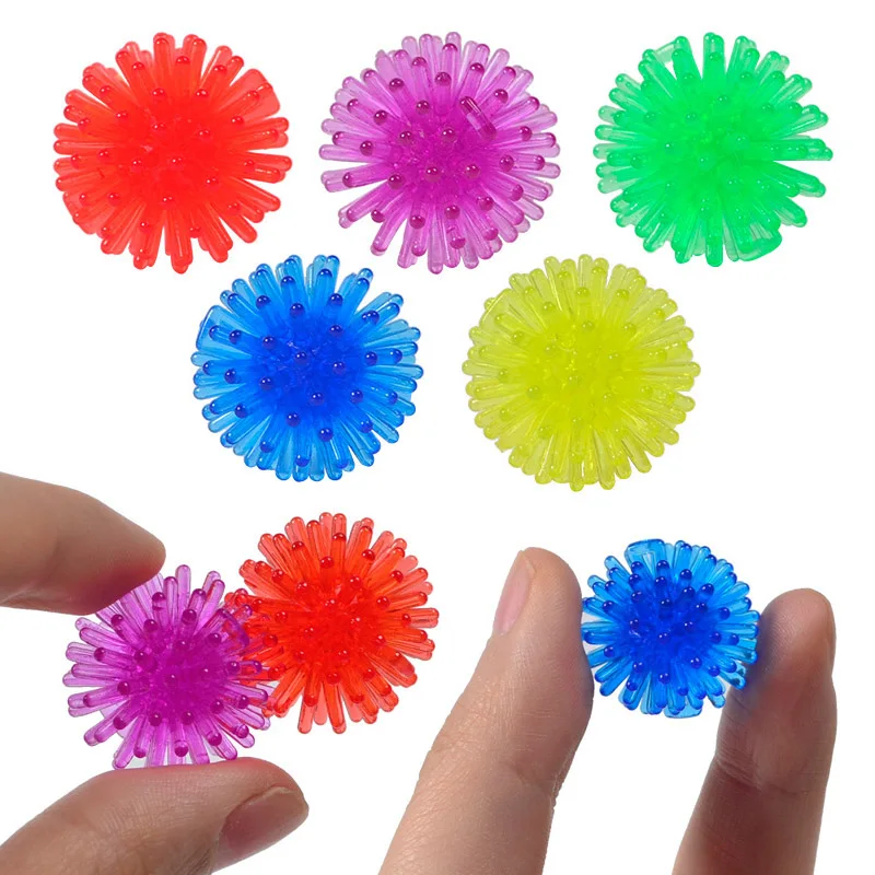 30PCS Multicolor Mini Spiky Hedge Balls Sensory Fidget Toys For Kids Party Favors Bulk Regalos Cumpleaños Niños Para Invitados