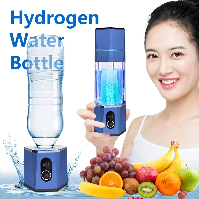 PEM التكنولوجيا التيتانيوم جودة الهيدروجين كوب ماء غني المؤين صانع مولد سوبر المضادات الأكسدة ORP 210 مللي زجاجة الهيدروجين الصحية