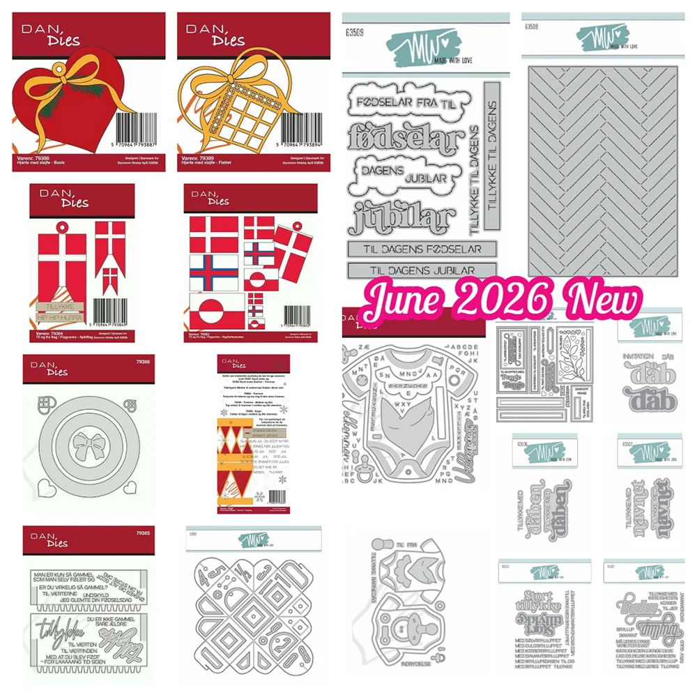 Dan/ Mw My Heart. Merged Ring Round Box Accessories Metal Cutting Dies for DIY Handmade Scrapbook Calendar Diary June 2026 New