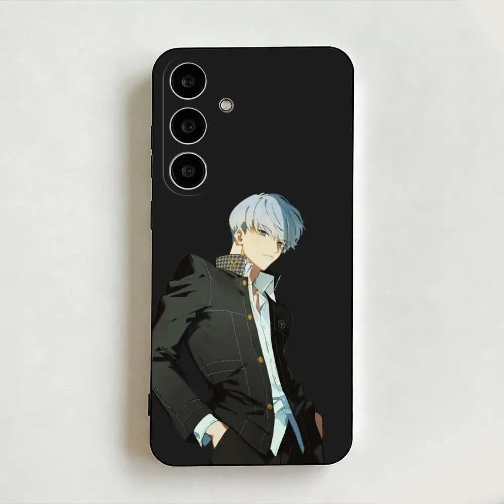 Yu Narukami P4 Persona 4 Black Shell Phone Case For Samsung Galaxy A73,A72,A71,A70,A53,A52,Cover Others Soft