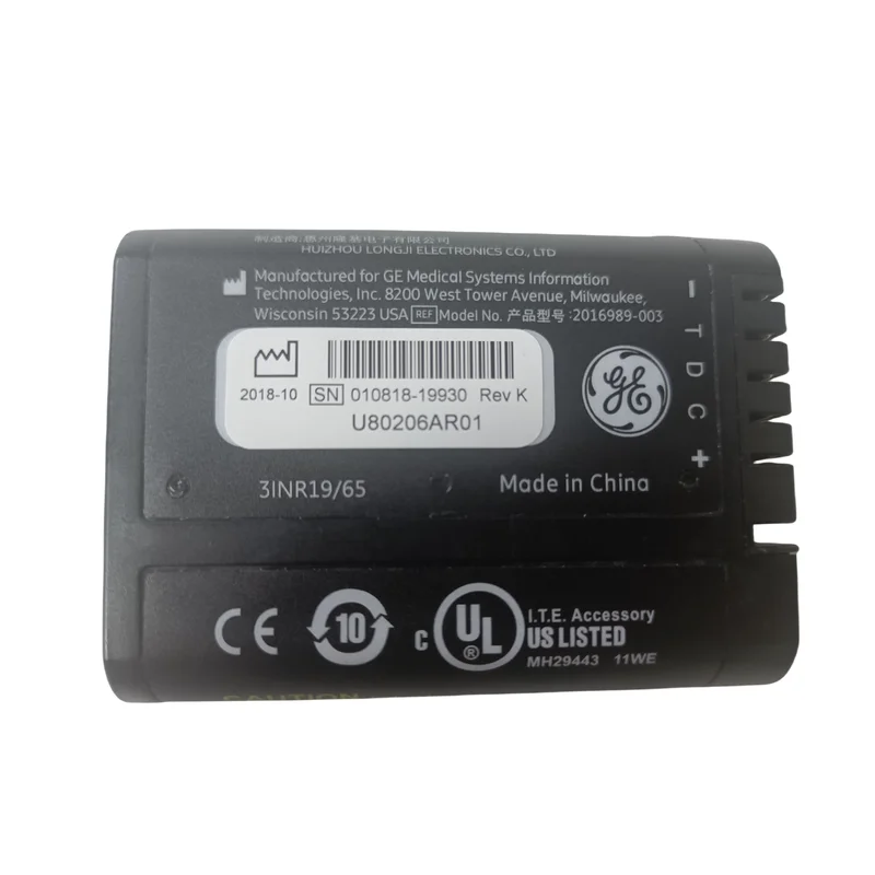 Authentic 2016989-003 2016989-002 2016989 Battery Suitable for General Electric Healthcare 042219-01507