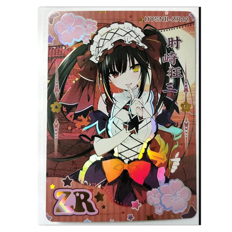 Goddess Story Flower girl ZR card Ganyu Mona Hatsune Miku Kamisato Ayaka Kaname Madoka Toy collection Birthday Christmas gift