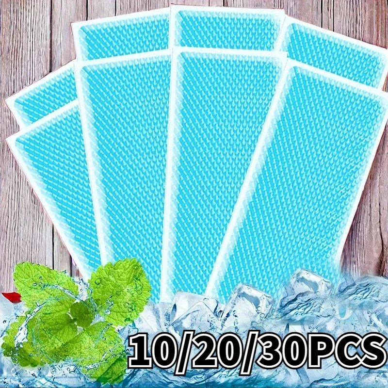 10/20/30PCS Summer Ice Cool Patch Cold Compress Ice Cool Patch Physical Cooling Heatstroke Prevention Antipyretic Tool