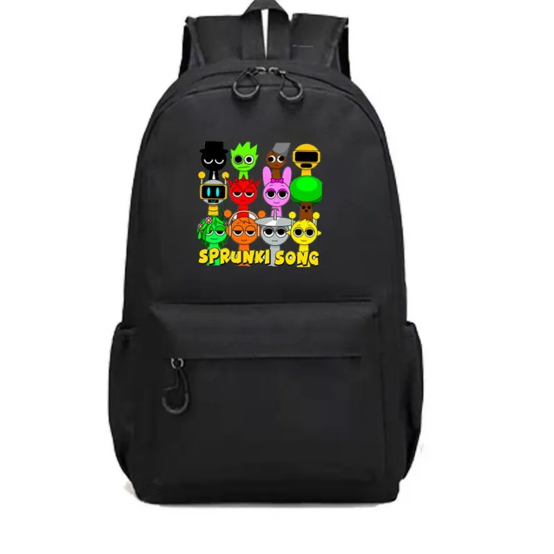 Sprunki Schulrucksack Tasche Cartoon Anime Kind Junge Mädchen Incredibox Mochila Student Rucksack Teenager Bedruckter Rucksack Geschenk