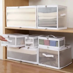 Multi-purpose Transparent Home Dormitory Storage Box Wardrobe Clothes Socks Underwear Sorting Box Portable Foldable Storage Box