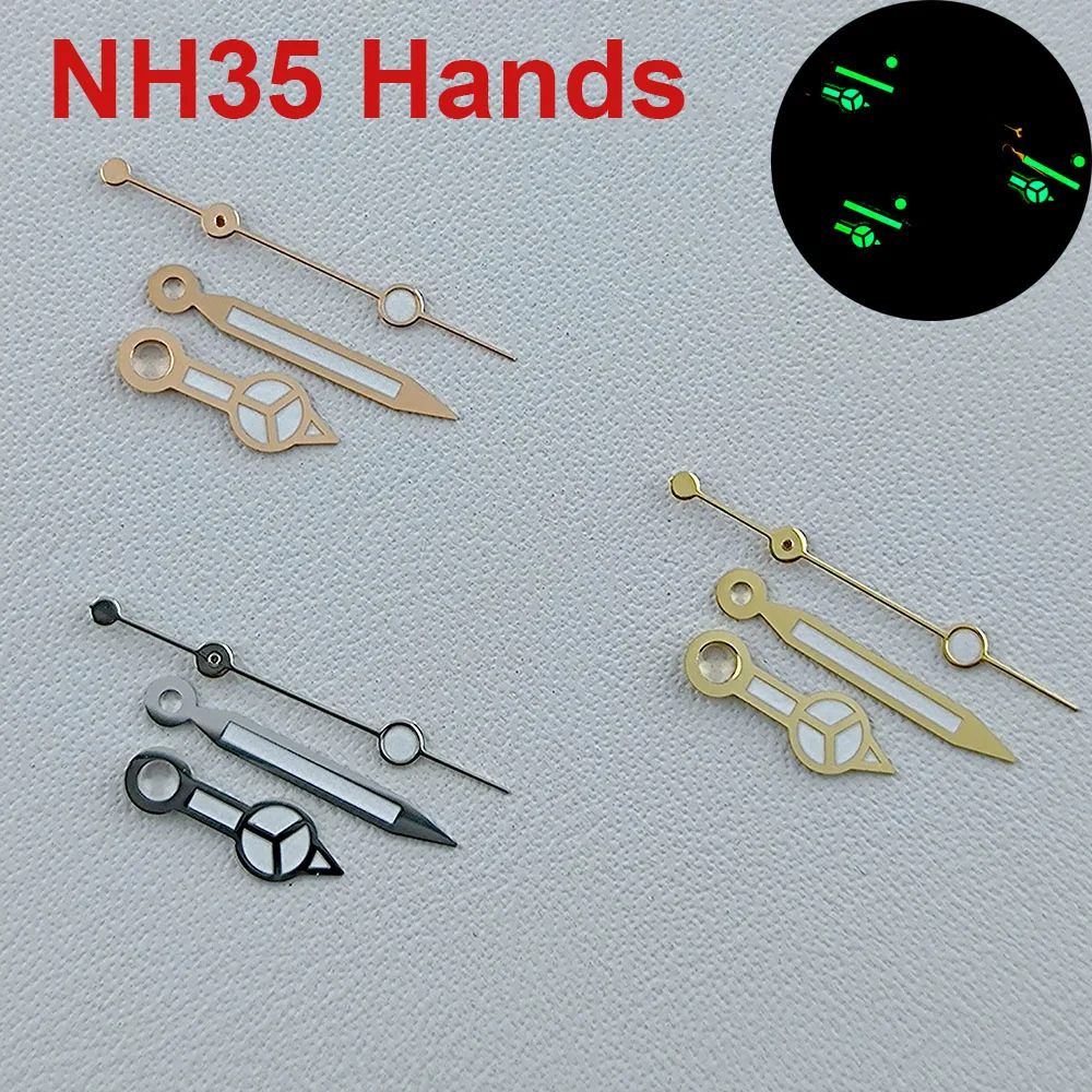 N H35 hands N H36 hands watch pointer green luminous suitable for N H35 N H36 movement Watch accessories