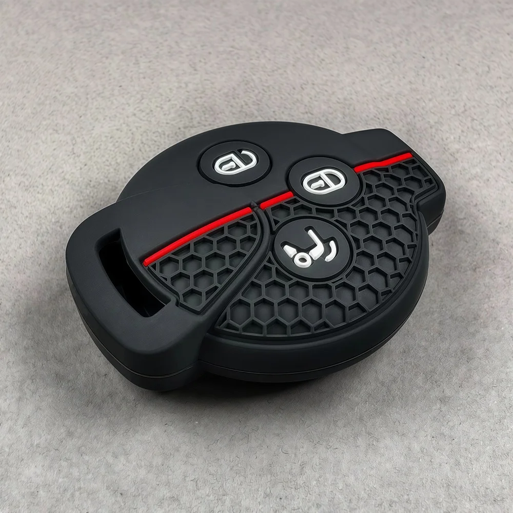Silikon-Autoschlüsselhülle Fernbedienungsabdeckung für Mercedes Benz Smart Smart Fortwo 451 2007 2008 2009 2010 2011 2012 2013 3 Tasten – Detail 6