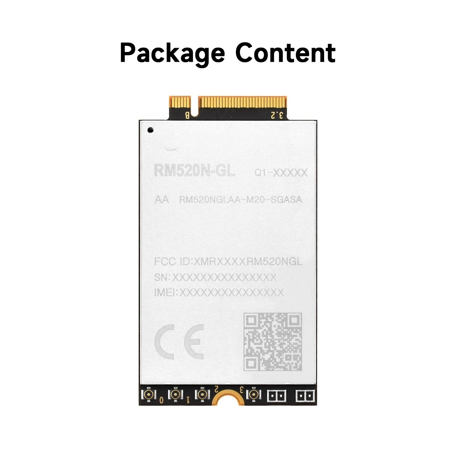 For RM520N-GL IoT 5G Global Band Module, 5G Sub-6G Module M.2 Form Factor