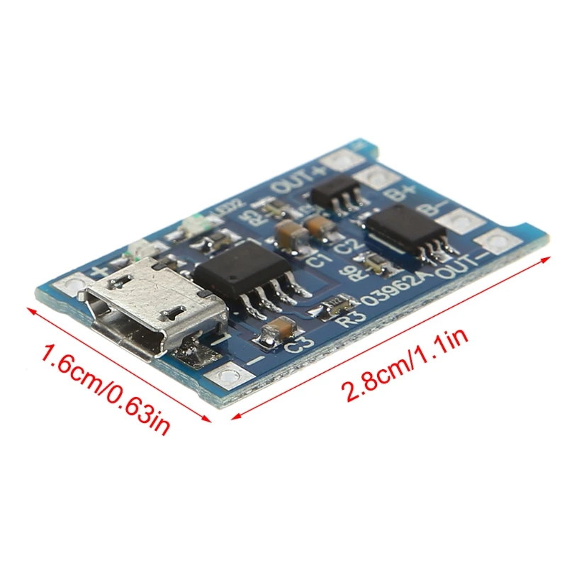 Y1UB Li-ion Lithium Battery for Protection Board 5V1A 2A Micro USB Microphone