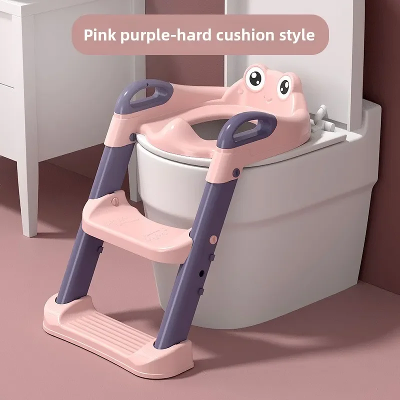 

New Children Toilet Ladder Infant Baby Step Folding Storage Toilet SeatAuxiliary Toilet Ladder Kid Safety Comfort Toilet Seat