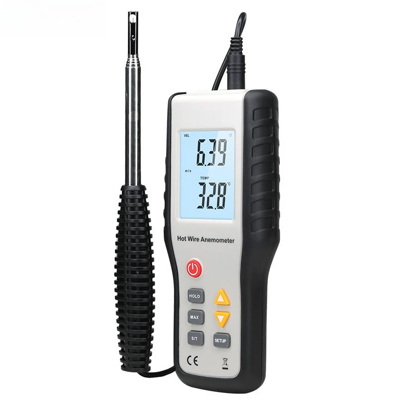 

Thermal anemometer Air meter Hotline Hot ball anemometer Air temperature measurement Breeze