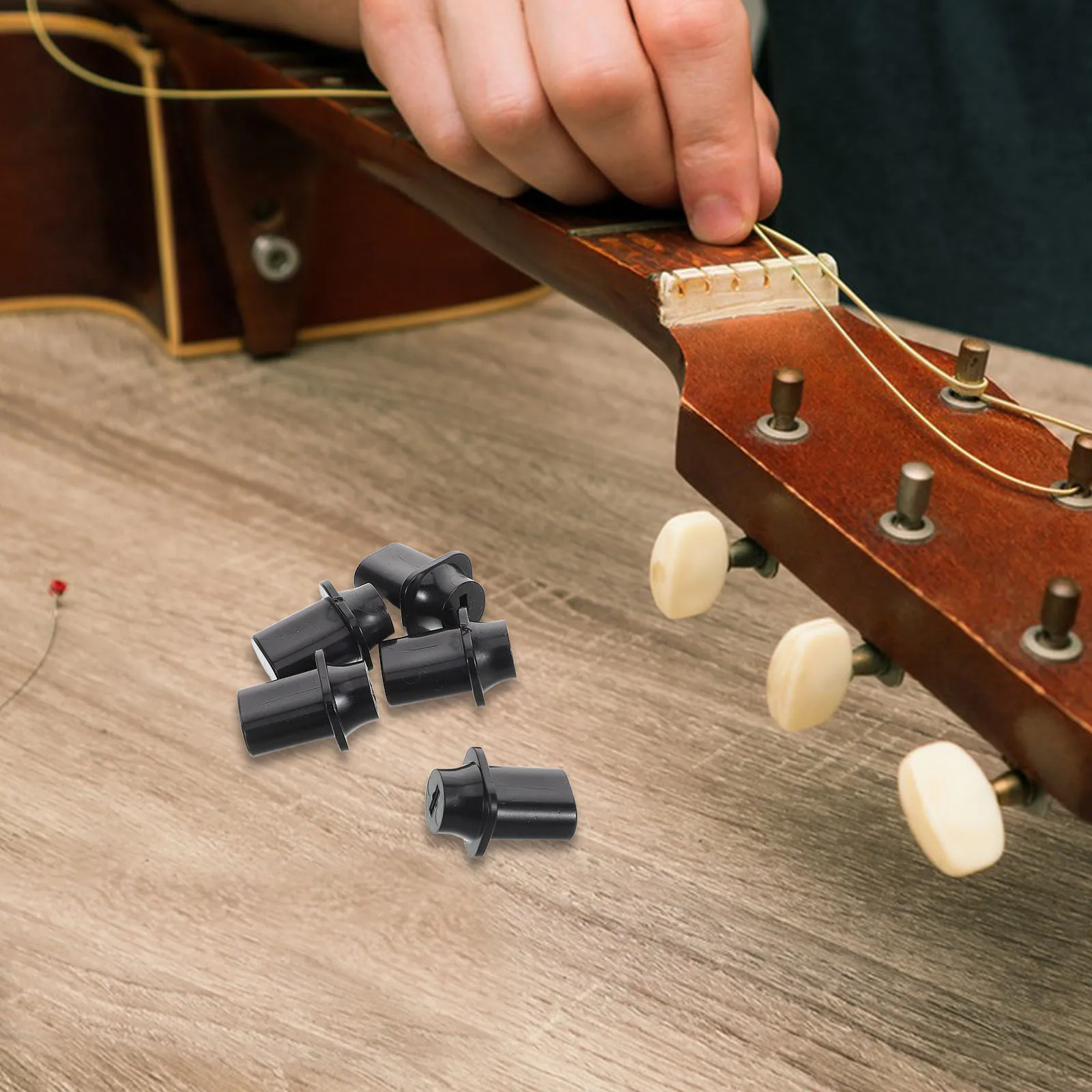 

5Pcs Plastic Toggle Switch Caps Stylish Durable Easy Tone Adjustment Guitar Accessories Electric Switch Knob Instrument Parts