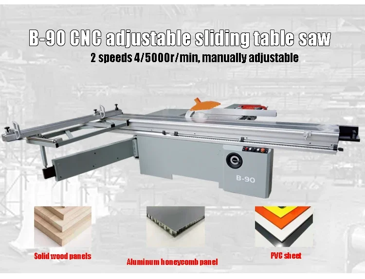 Wood Sliding Table Saw Panel Saw Sliding Table Precision Wood Cutting Sliding Table Saw Machine