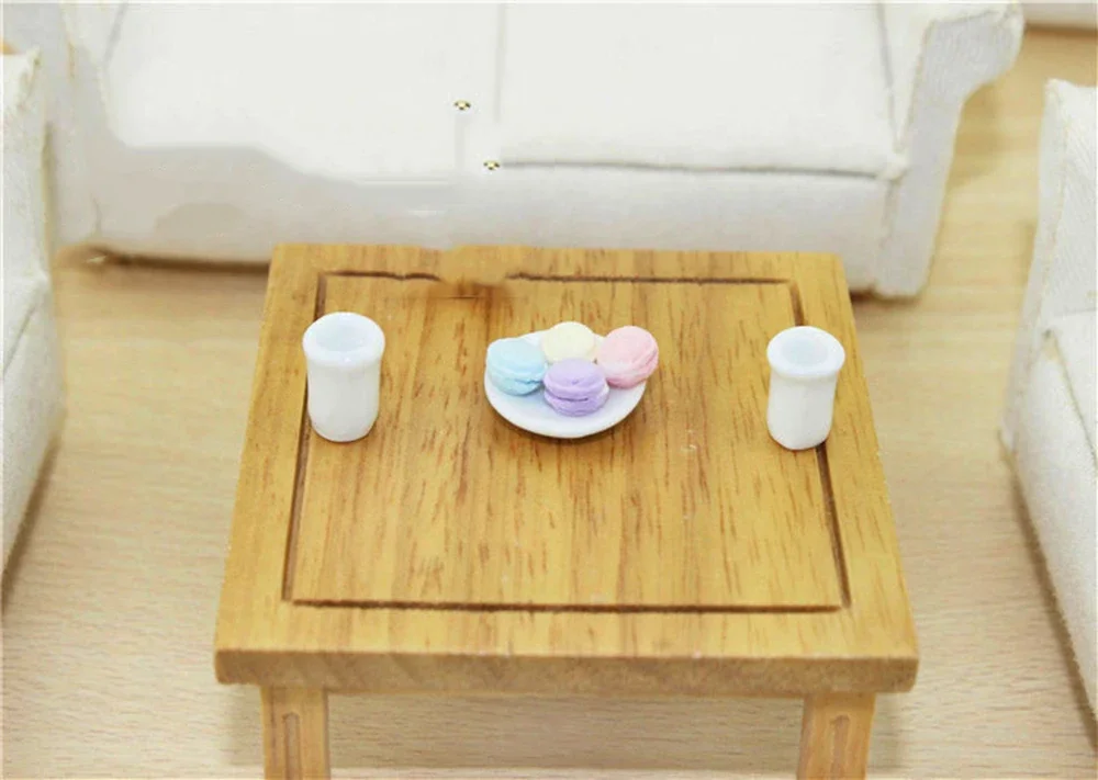 3Pcs 1/12 Dollhouse Miniature Ceramic Teacup Mini Water Cup Wine Glass Model Toy for Doll House Accessories Decoration ob11 bjd